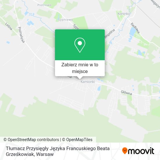 Mapa Tłumacz Przysięgły Języka Francuskiego Beata Grześkowiak