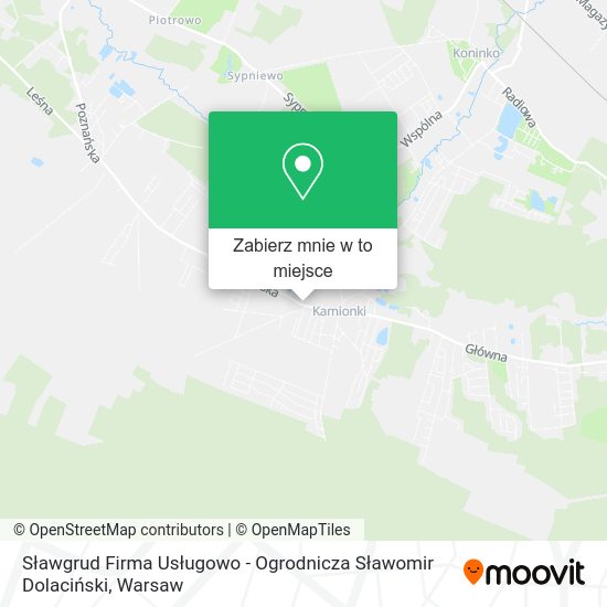 Mapa Sławgrud Firma Usługowo - Ogrodnicza Sławomir Dolaciński