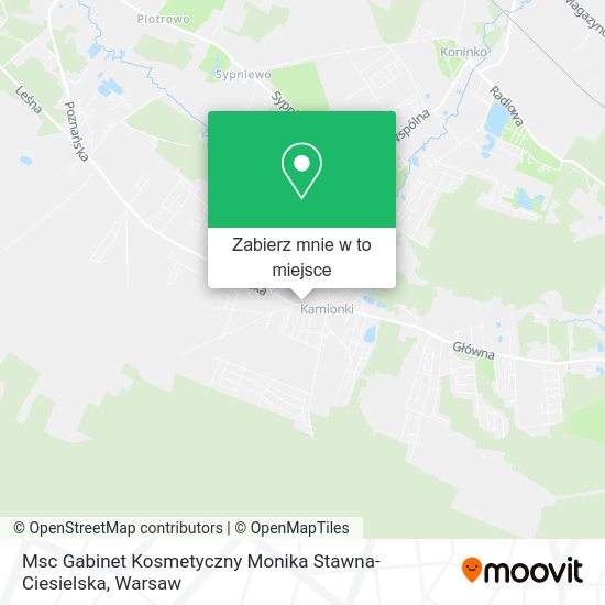 Mapa Msc Gabinet Kosmetyczny Monika Stawna-Ciesielska