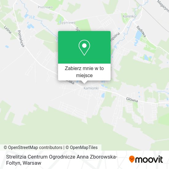 Mapa Strelitzia Centrum Ogrodnicze Anna Zborowska-Foltyn