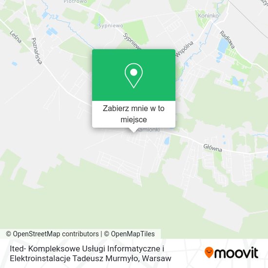 Mapa Ited- Kompleksowe Usługi Informatyczne i Elektroinstalacje Tadeusz Murmyło