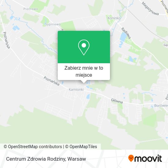 Mapa Centrum Zdrowia Rodziny