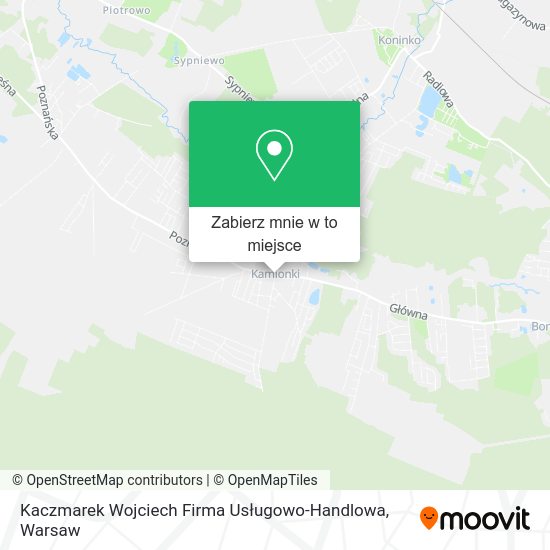 Mapa Kaczmarek Wojciech Firma Usługowo-Handlowa