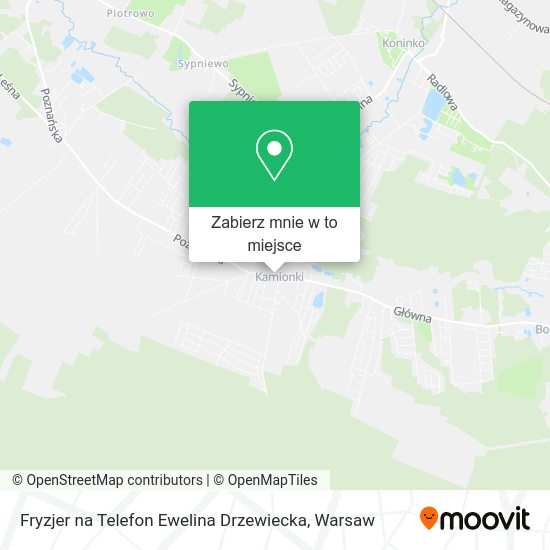 Mapa Fryzjer na Telefon Ewelina Drzewiecka