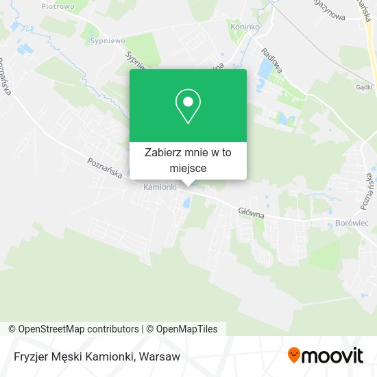 Mapa Fryzjer Męski Kamionki