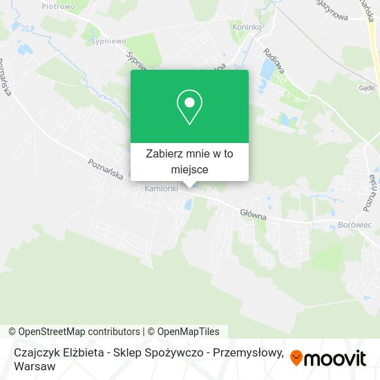 Mapa Czajczyk Elżbieta - Sklep Spożywczo - Przemysłowy