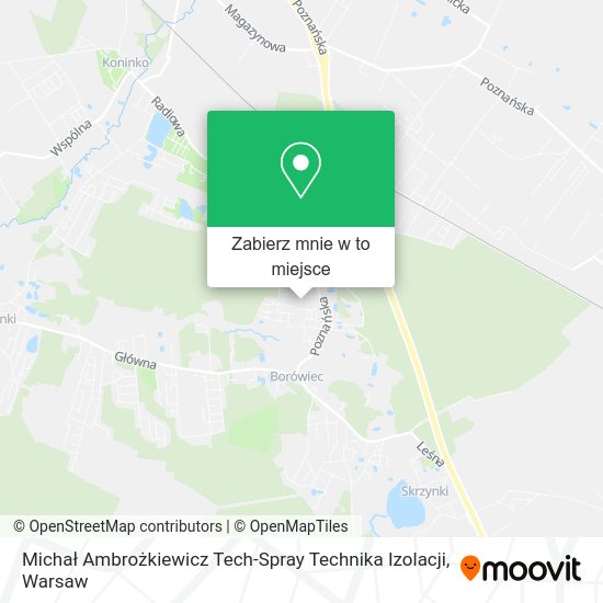 Mapa Michał Ambrożkiewicz Tech-Spray Technika Izolacji