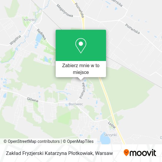 Mapa Zakład Fryzjerski Katarzyna Płotkowiak