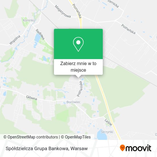 Mapa Spółdzielcza Grupa Bankowa