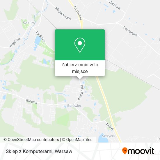 Mapa Sklep z Komputerami