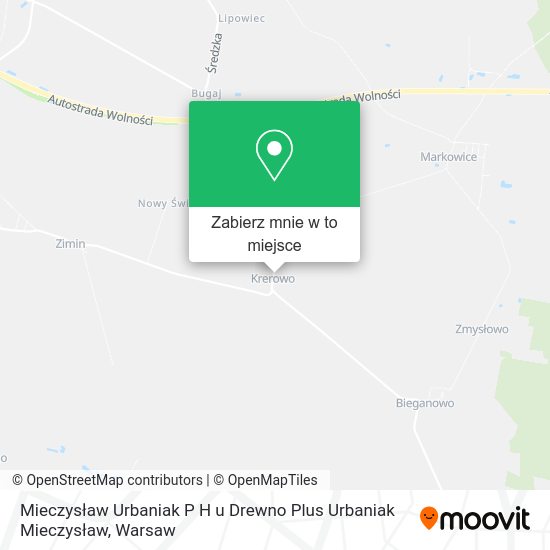 Mapa Mieczysław Urbaniak P H u Drewno Plus Urbaniak Mieczysław