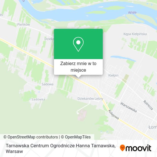 Mapa Tarnawska Centrum Ogrodnicze Hanna Tarnawska