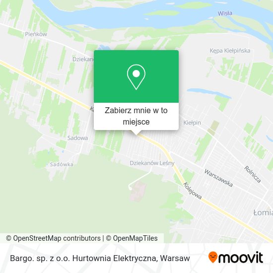 Mapa Bargo. sp. z o.o. Hurtownia Elektryczna