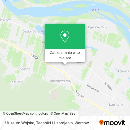Mapa Muzeum Wojska, Techniki i Uzbrojenia