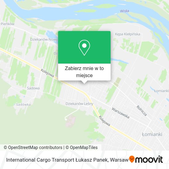 Mapa International Cargo Transport Łukasz Panek