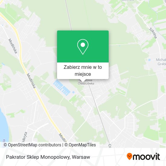 Mapa Pakrator Sklep Monopolowy