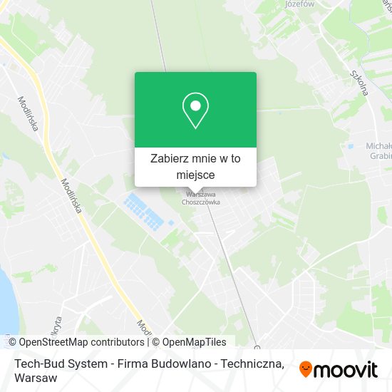 Mapa Tech-Bud System - Firma Budowlano - Techniczna