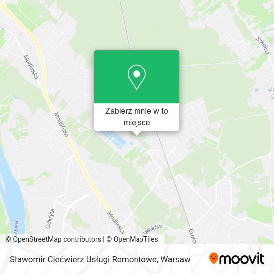 Mapa Sławomir Ciećwierz Usługi Remontowe