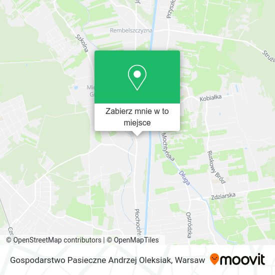 Mapa Gospodarstwo Pasieczne Andrzej Oleksiak