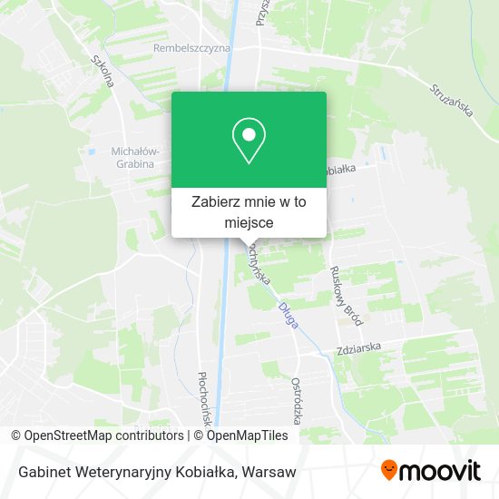 Mapa Gabinet Weterynaryjny Kobiałka