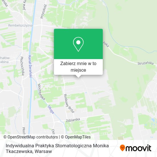 Mapa Indywidualna Praktyka Stomatologiczna Monika Tkaczewska