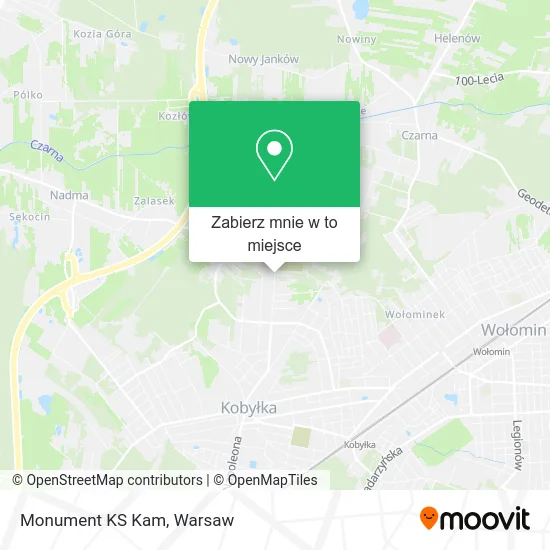 Mapa Monument KS Kam
