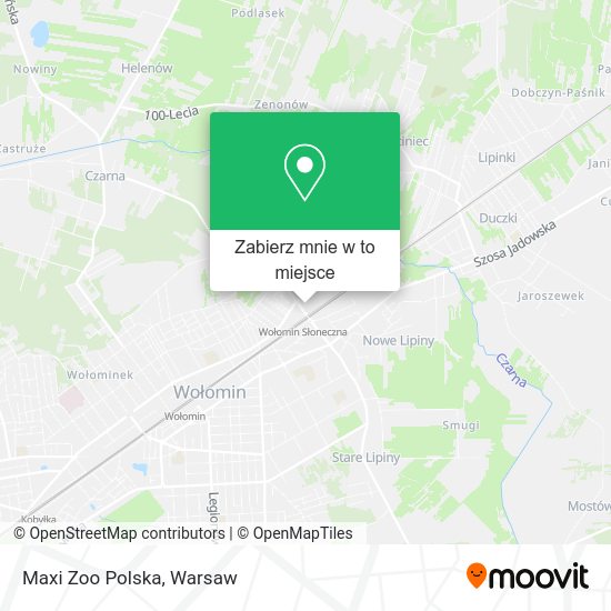 Mapa Maxi Zoo Polska