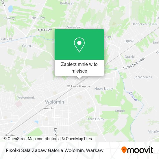 Mapa Fikołki Sala Zabaw Galeria Wołomin