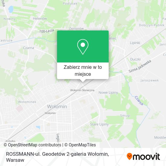 Mapa ROSSMANN-ul. Geodetów 2-galeria Wołomin