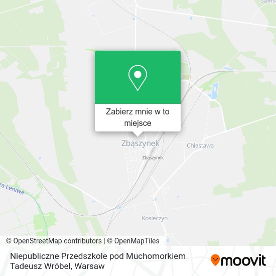 Mapa Niepubliczne Przedszkole pod Muchomorkiem Tadeusz Wróbel