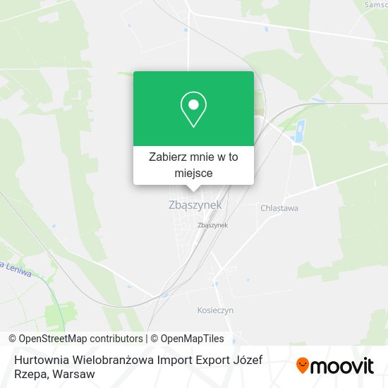 Mapa Hurtownia Wielobranżowa Import Export Józef Rzepa