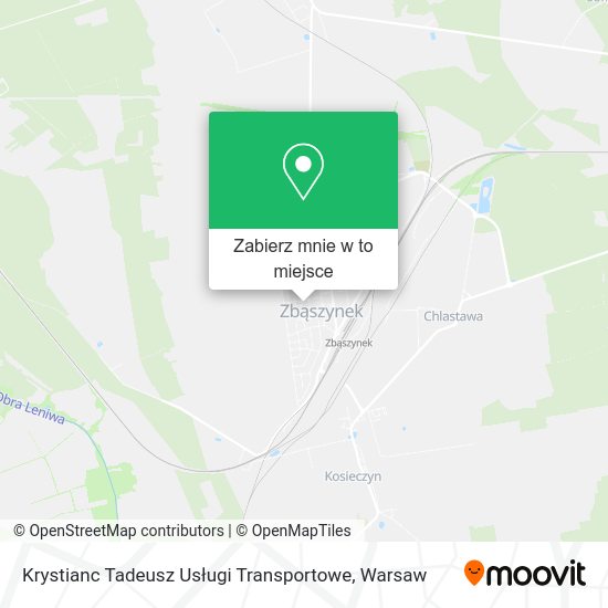 Mapa Krystianc Tadeusz Usługi Transportowe