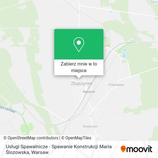 Mapa Usługi Spawalnicze - Spawanie Konstrukcji Maria Ślozowska