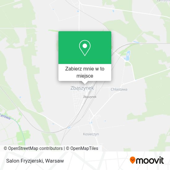 Mapa Salon Fryzjerski