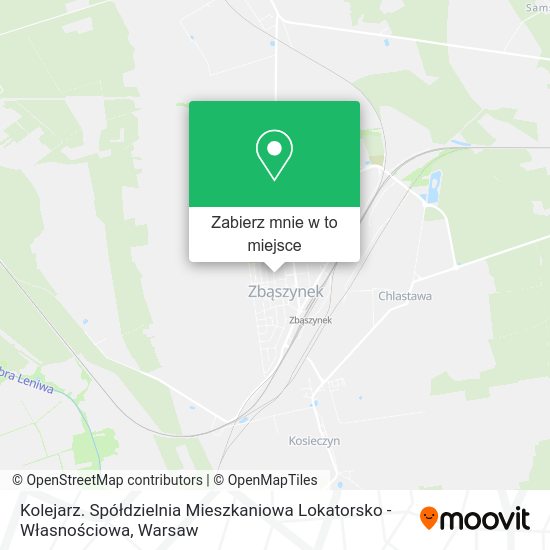 Mapa Kolejarz. Spółdzielnia Mieszkaniowa Lokatorsko - Własnościowa