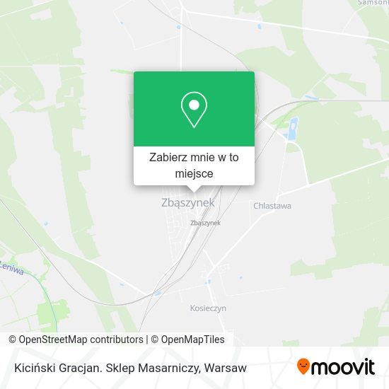 Mapa Kiciński Gracjan. Sklep Masarniczy