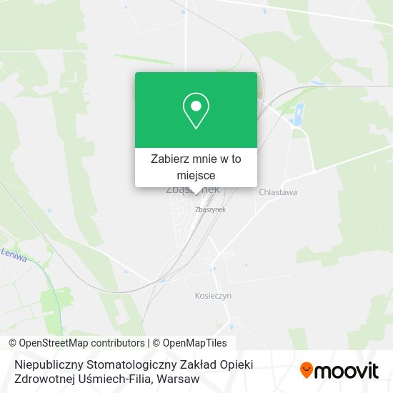 Mapa Niepubliczny Stomatologiczny Zakład Opieki Zdrowotnej Uśmiech-Filia