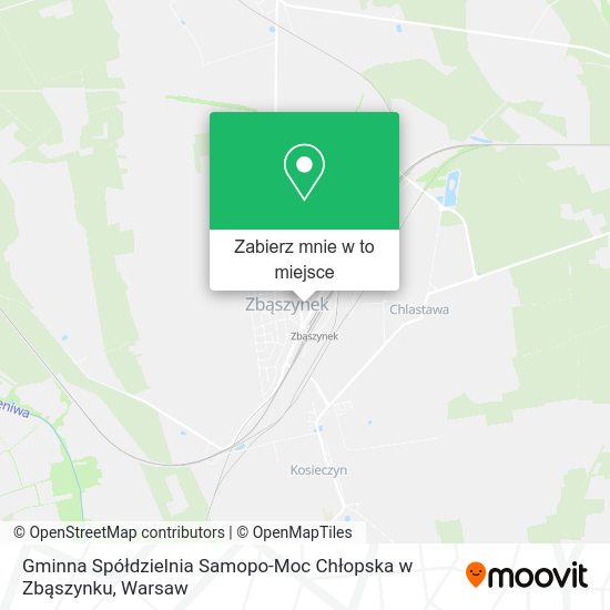 Mapa Gminna Spółdzielnia Samopo-Moc Chłopska w Zbąszynku