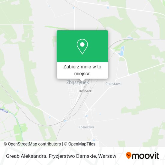 Mapa Greab Aleksandra. Fryzjerstwo Damskie