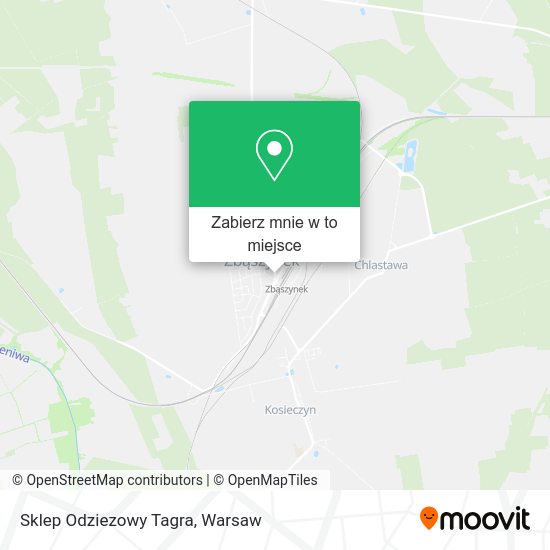 Mapa Sklep Odziezowy Tagra