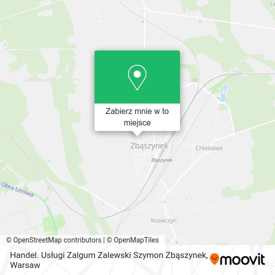 Mapa Handel. Usługi Zalgum Zalewski Szymon Zbąszynek