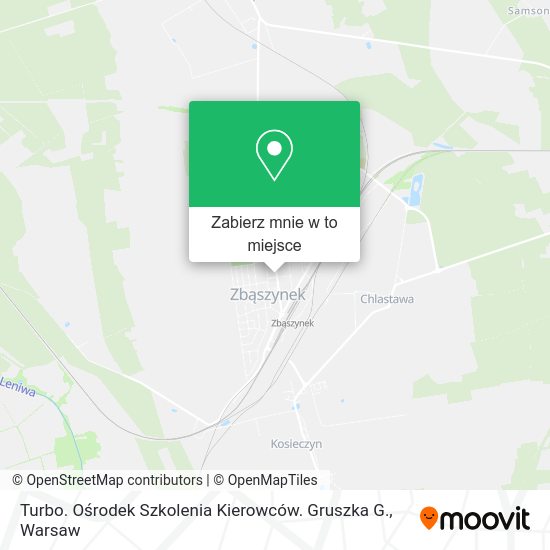 Mapa Turbo. Ośrodek Szkolenia Kierowców. Gruszka G.