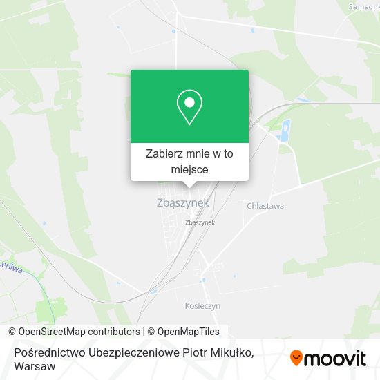 Mapa Pośrednictwo Ubezpieczeniowe Piotr Mikułko