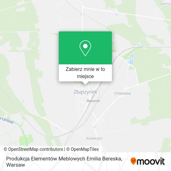 Mapa Produkcja Elementów Meblowych Emilia Bereska