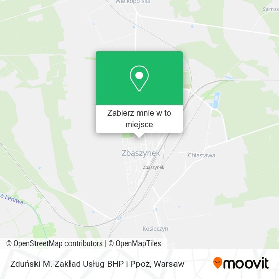 Mapa Zduński M. Zakład Usług BHP i Ppoż