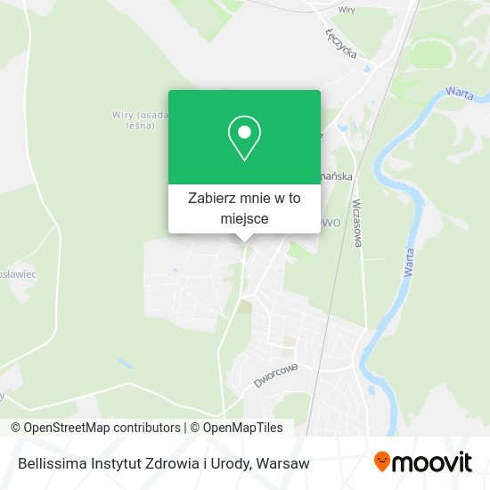 Mapa Bellissima Instytut Zdrowia i Urody