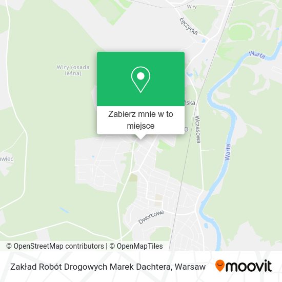 Mapa Zakład Robót Drogowych Marek Dachtera