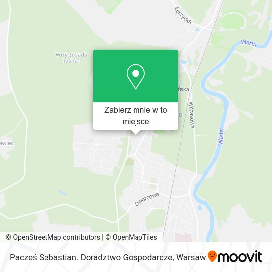 Mapa Pacześ Sebastian. Doradztwo Gospodarcze