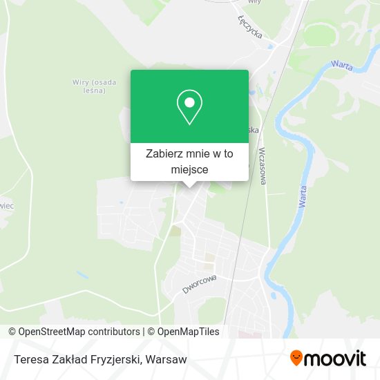 Mapa Teresa Zakład Fryzjerski