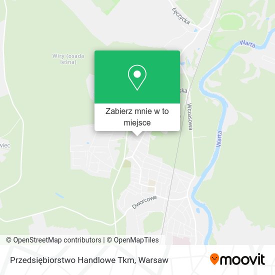 Mapa Przedsiębiorstwo Handlowe Tkm